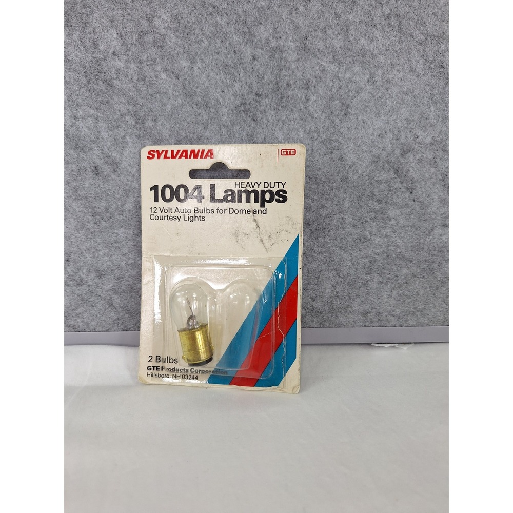 Vtg Sylvania GTE 1004 Heavy Duty 12V Auto Bulb Dome Courtesy Light Single Bulb
